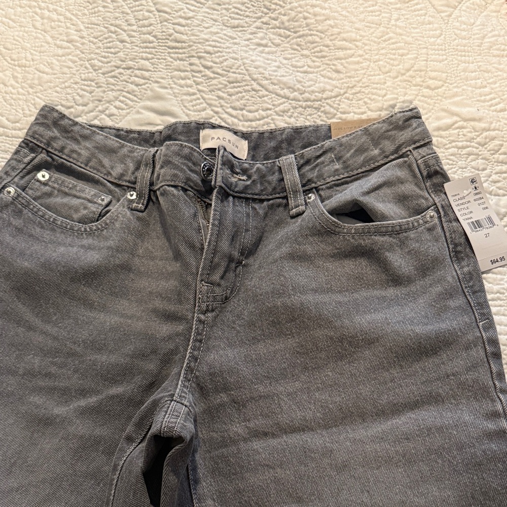 PacSun Women's Gray Straight Leg Jeans